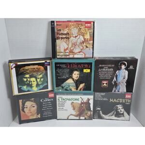 Cd Lot Opera Classics Bizet Callas Verdi Miller Sabata Gedda Caballe Milnes